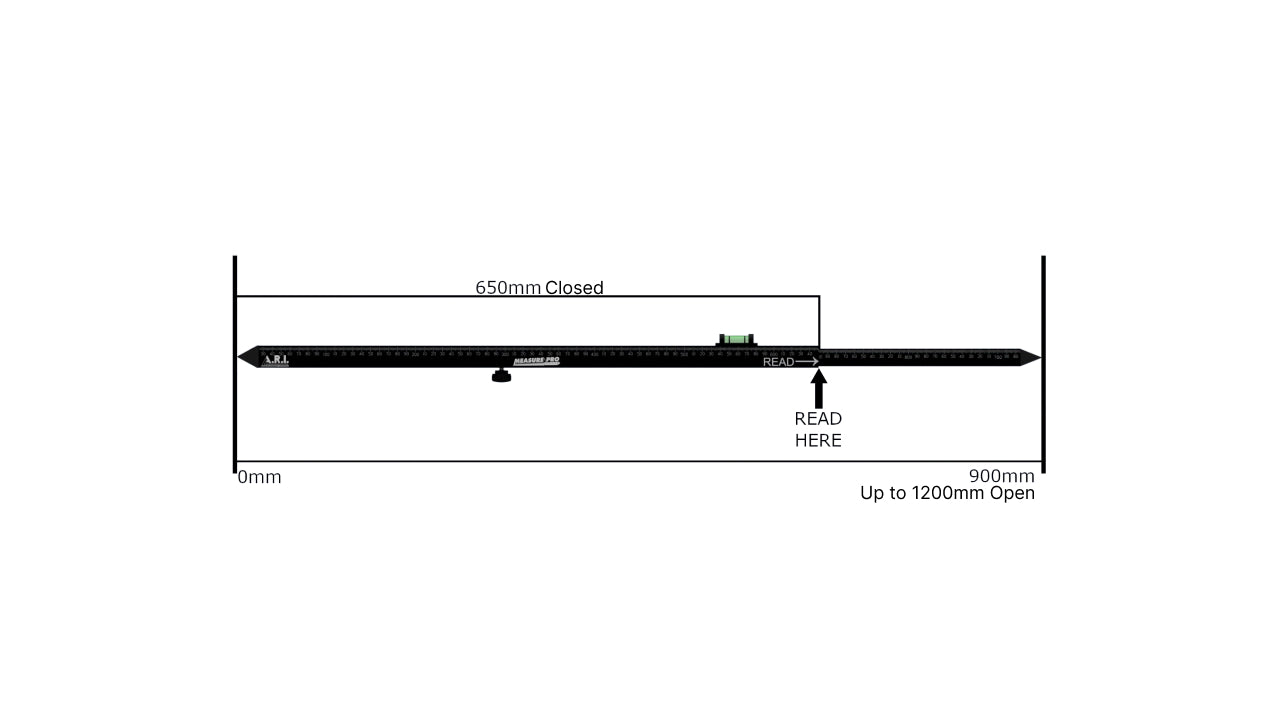 Showing the Measure Pro Dimensions